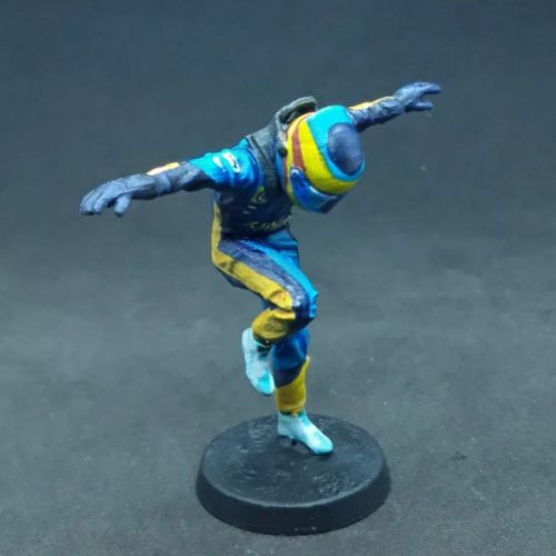 Figura de piloto de carreras